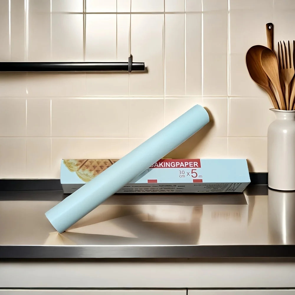 1 roll, parchment paper, disposable air fryer liner, non stick and heat-resistant baking tray, waterproof and oil resistant baki