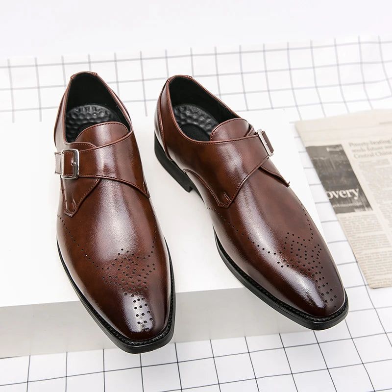 WAERTA 2025 Italian Dress Shoes Men Wedding Shoes High Quality Casual Loafer Designer Flat Shoes Zapatos Hombre Plus Size 38-48