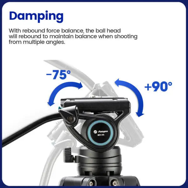 AMAZONY 360° Fotopro Tripod DV-3A Aluminum Adjustable Tripod For Travel And Work