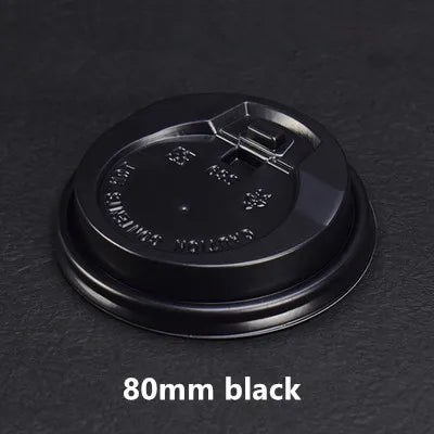 100pcs/pack Black Disposable Paper Cup Coffee Cup Cold Drinking Cup Accept Customization