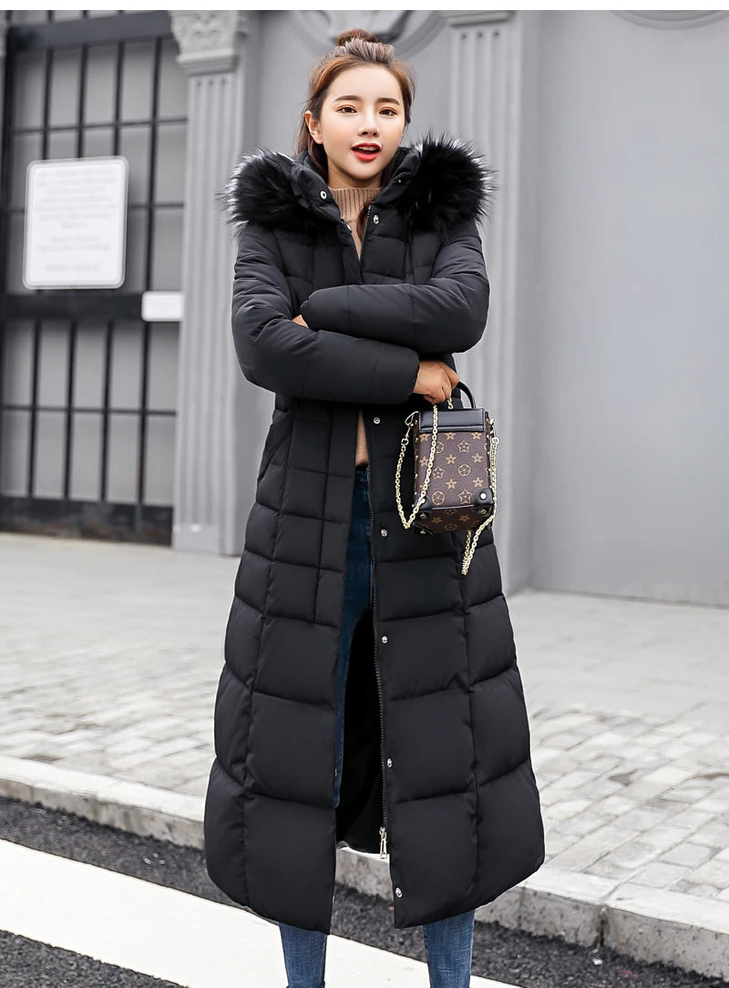 2024 - 2025 New Arrival Fashion Slim Women Winter Jacket Cotton Padded Warm Thicken Ladies Coat Long Coats Parka Womens Jackets