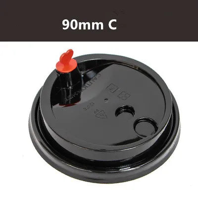 100pcs/pack Black Disposable Paper Cup Coffee Cup Cold Drinking Cup Accept Customization