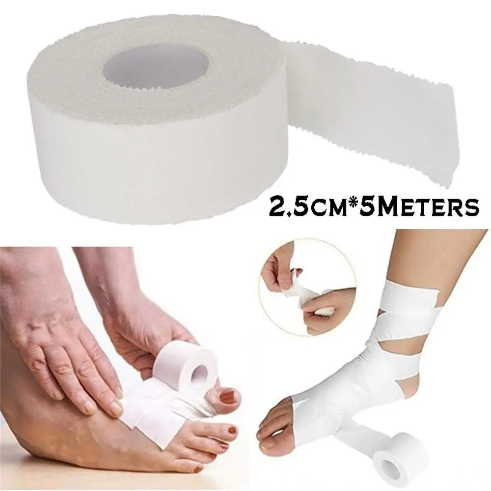 12.5/25/50mm Elastic Stretch Waterproof Self-Adhesive Cotton Gauze TapeElastic Bandage Medical Premium Tape Emergency Tool