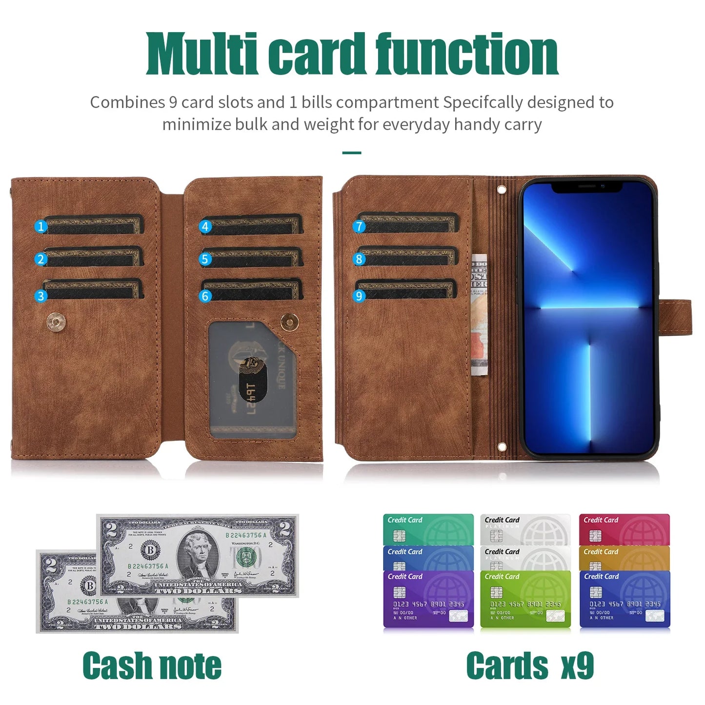Crossbody Lanyard Card Slot Wallet Flip Case for iPhone 15 14 13 12 11 Pro Max Mini X XS 8 7 Plus SE 2020 2022 PU Leather Cover