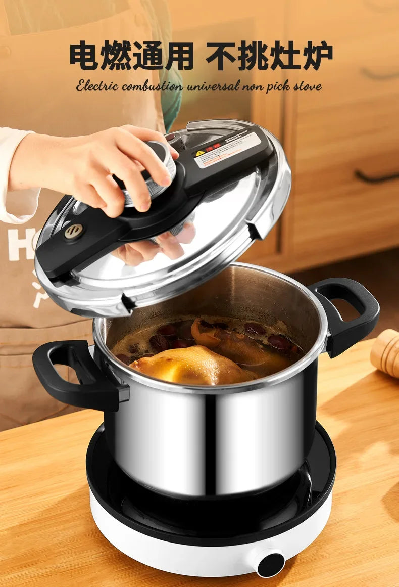 100Kpa Pressure cooker Stainless steel non stick pan 360 degrees Open close pressure cookers kitchen Non coating Pressure canner