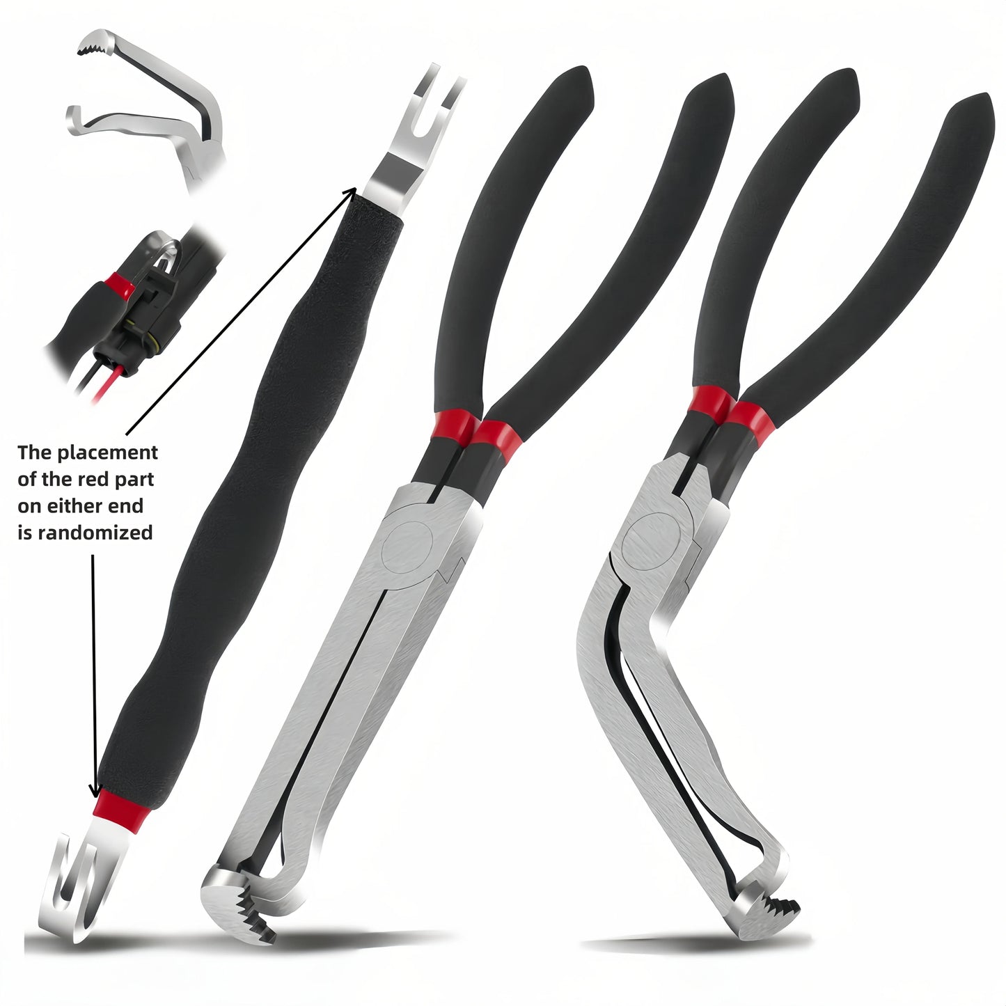 1/2/3pcs Electrical Disconnect Pliers Connector Separator 60 Degree for Electrical Wiring MAF Sensors Fuel Injectors Coils