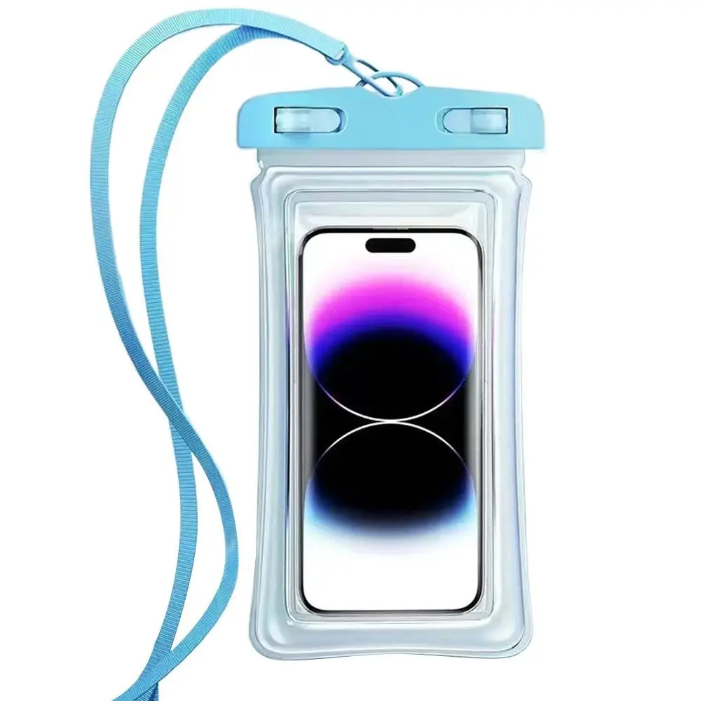 Transparent Waterproof Phone Case Touch Screen Under 7.0 inches Mobile Phone Cover with Lanyard Phone Pouch