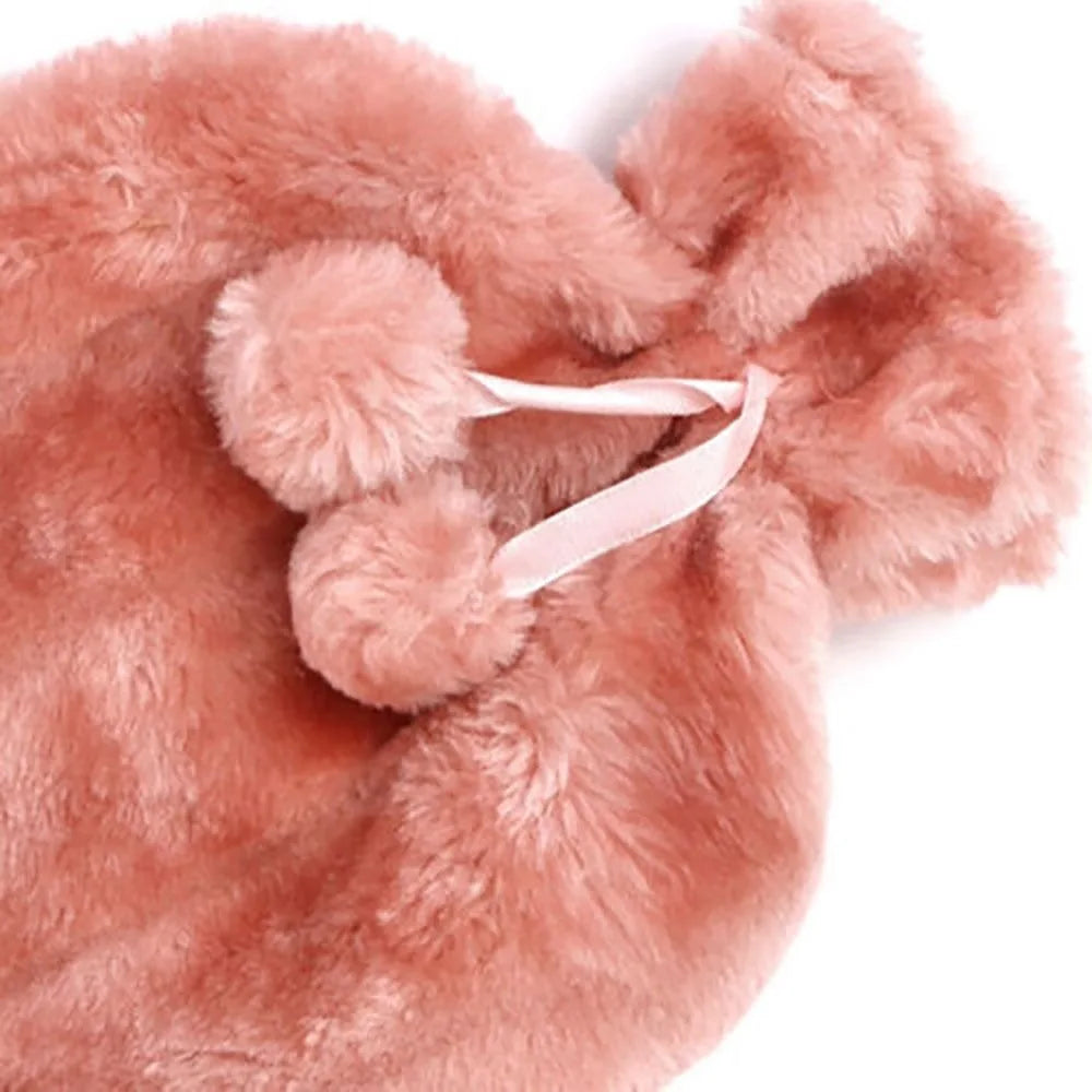 Removable Hot Water Bottle Cover Explosion Proof Leak-proof Plush Covering Portable and Reusable Cold-proof Hand Feet Warmer