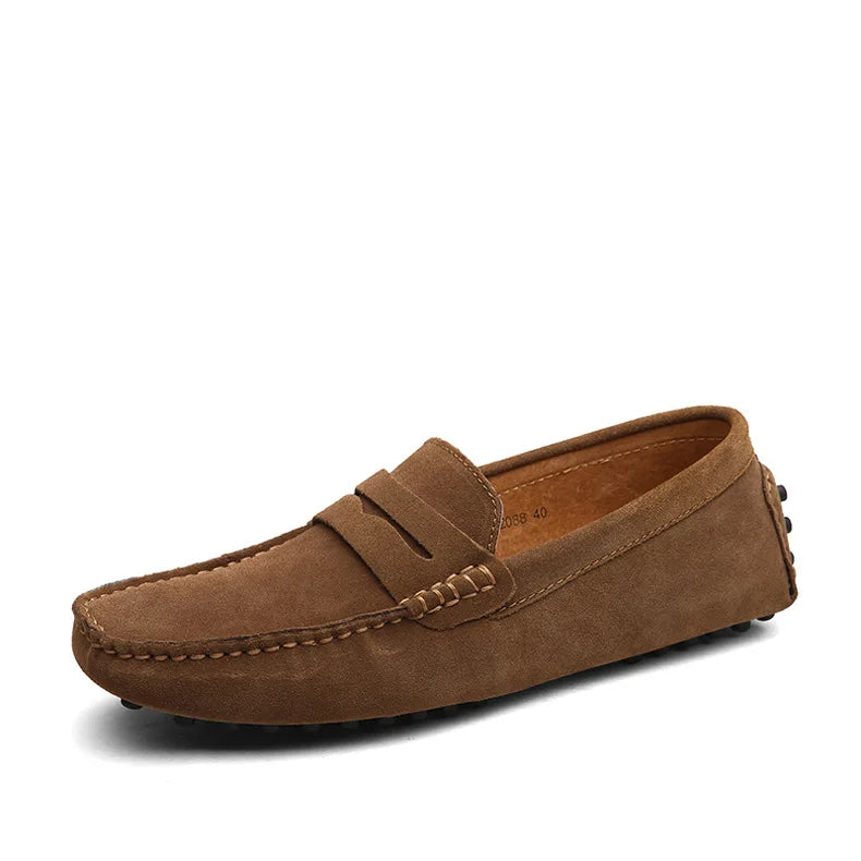 2025 New Fashion Men Casual Shoes Brand Leather Men Loafers Moccasins Slip on Men's Flats Male Driving Shoes Sneakers Sneaker