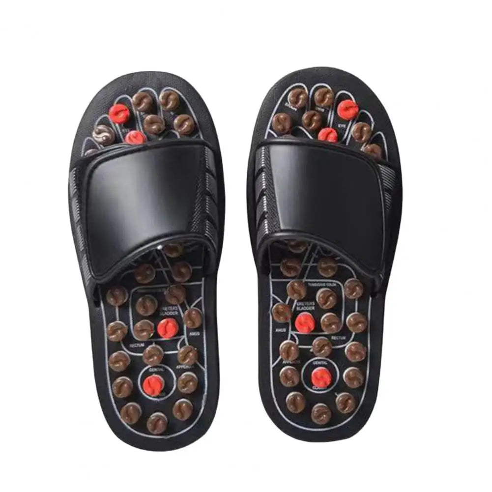 1 Pair Acupressure Massage Slippers Plantar Muscle Relaxation Foot Massager Home Acupuncture Sandals Slides Shoes