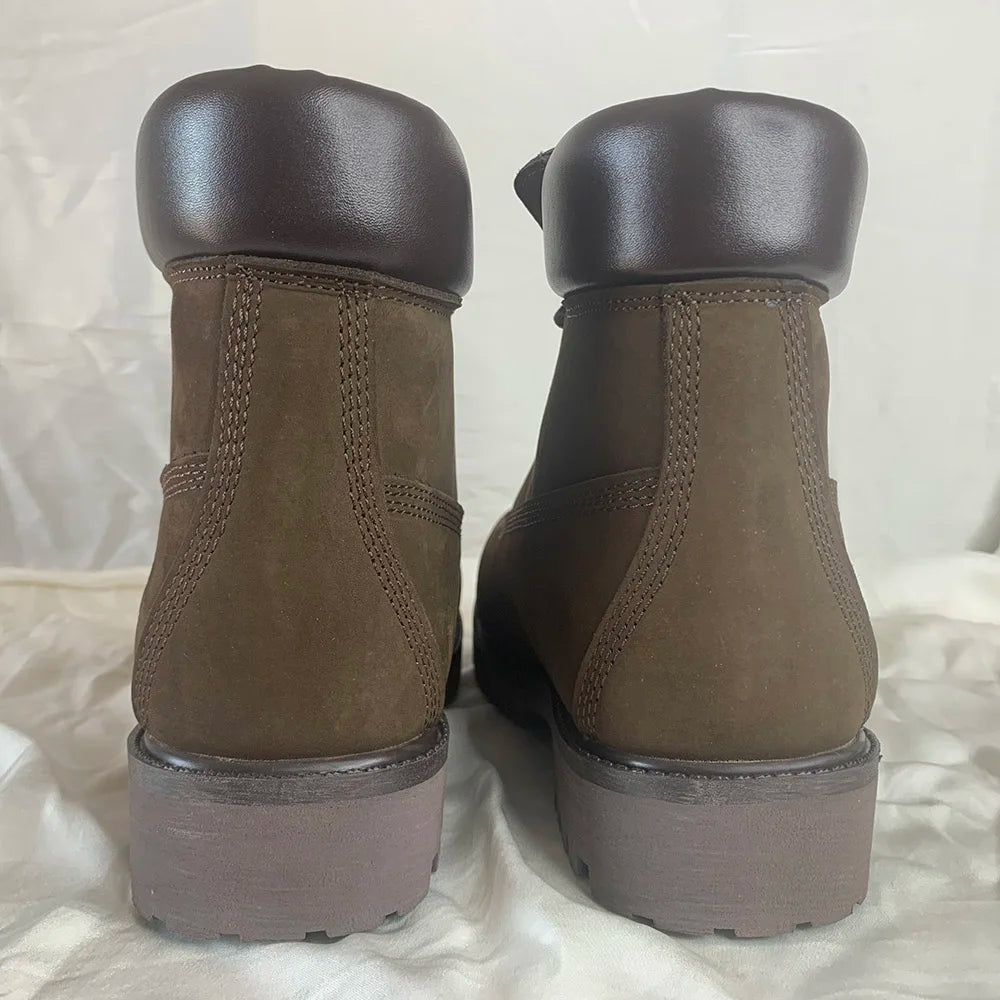 TINTINOS Ein Gedi Motorcycle Boots Genuine Leather Top Layer Cowhide Thick Bottom Non-slip Strong Spring and Autumn Fashion Men's Shoes B