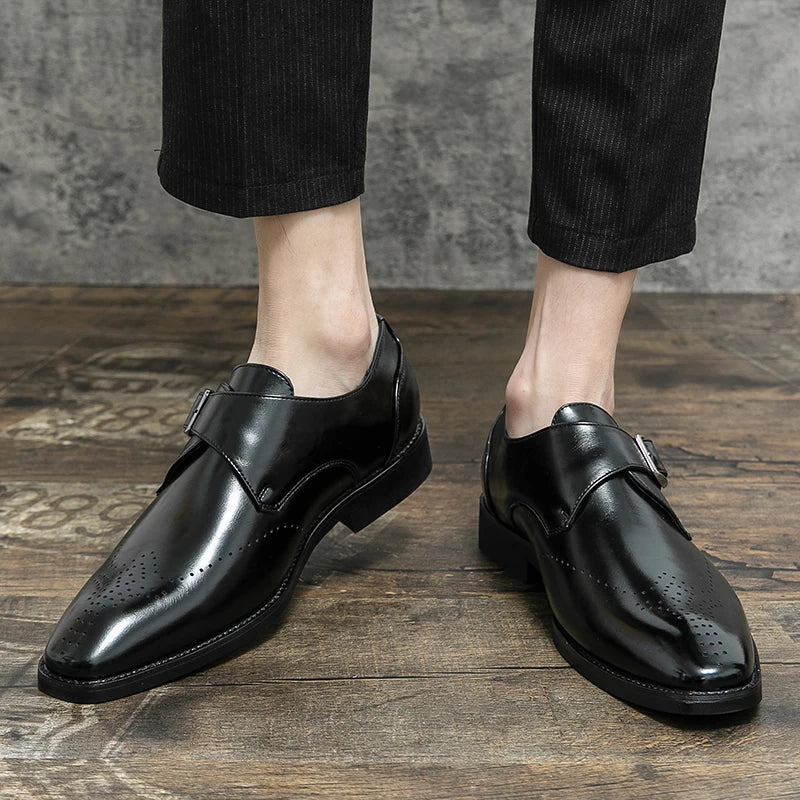 WAERTA 2025 Italian Dress Shoes Men Wedding Shoes High Quality Casual Loafer Designer Flat Shoes Zapatos Hombre Plus Size 38-48