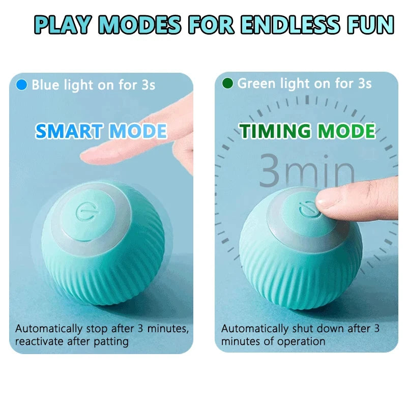 Cat Interactive Ball Smart Cat Toys Indoor Automatic Rolling Ball Electronic Interactive Cat Toy Cat Game Accessories