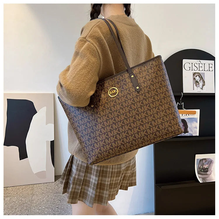 Women's Luxury Handbag 2024-2025 New Fashion Letter Printed Tote Bag Versatile Large Capacity One Shoulder Diagonal Straddle Bag FREE SHIPPINGS