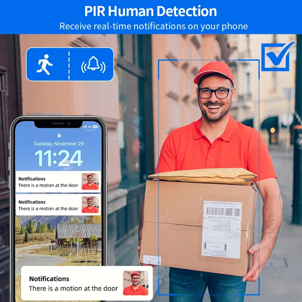 5GHz 2.4GHz Wireless WIFI Doorbell 1080P Video Intercom Door Bell with Camera Tuya Smart PIR Motion Detection Home Security Bell
