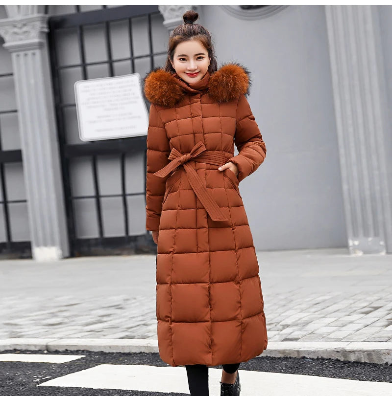 2024 - 2025 New Arrival Fashion Slim Women Winter Jacket Cotton Padded Warm Thicken Ladies Coat Long Coats Parka Womens Jackets
