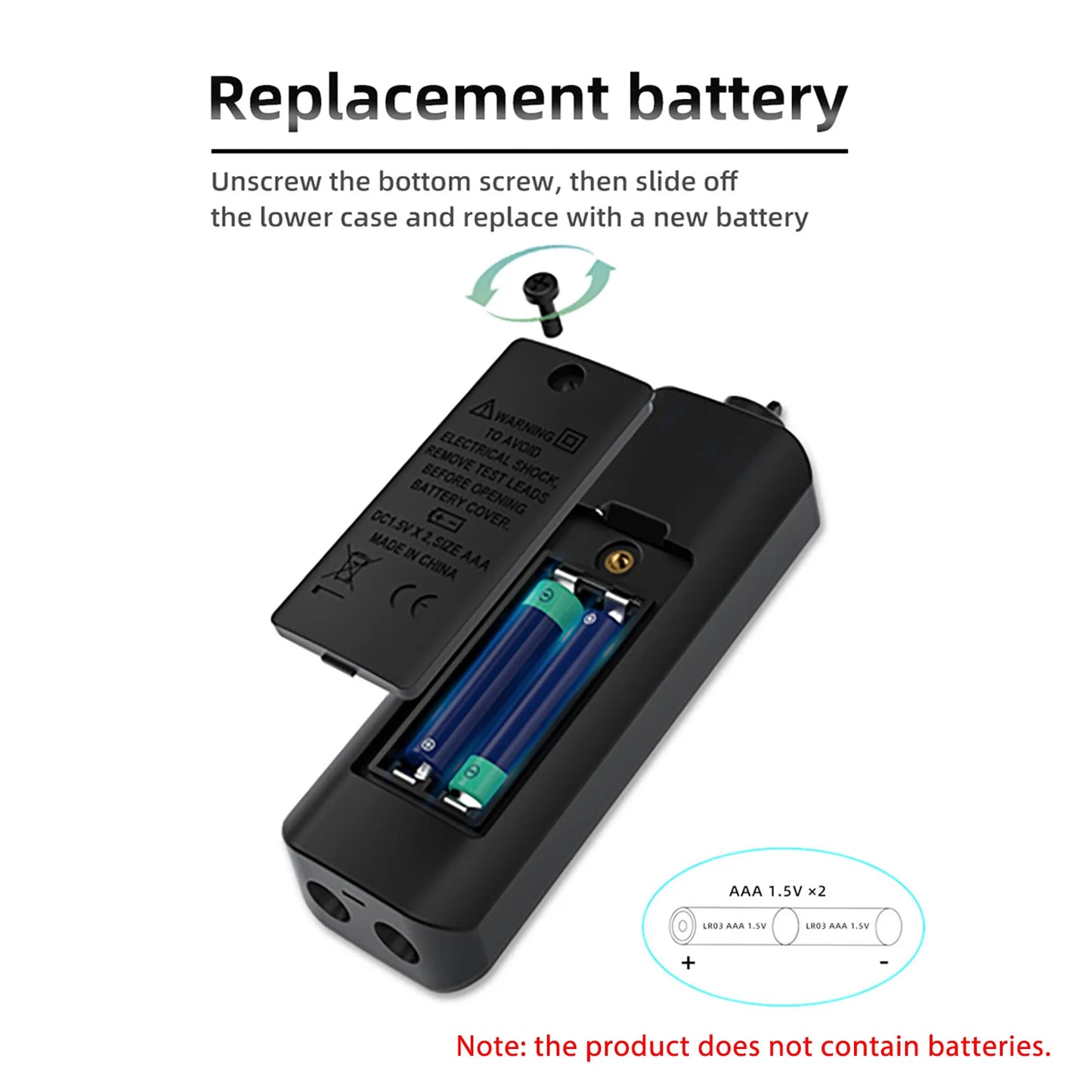 BSIDE A1X A1 Digital Multimeter Electric Test Pen With Flashlight Live Wire Recognition Meter Voltage Resistance Diode NCV Test