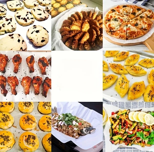 1 roll, parchment paper, disposable air fryer liner, non stick and heat-resistant baking tray, waterproof and oil resistant baki