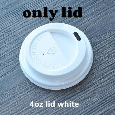 100pcs/pack 4/8/12oz Disposable Coffee Cup Kraft Paper Cup Double Layer Paper Cup Hot Drink Cup Accept customization