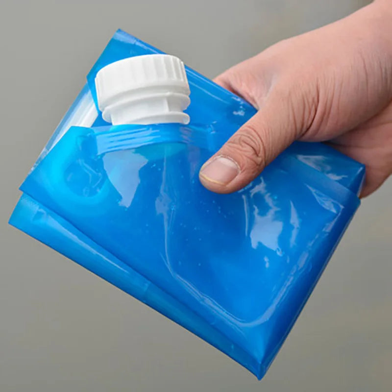 5L/10L Outdoor Camping Water Bag Foldable Water Container Water Can Portable Folding Travel Water Bucket Picnic BBQ Water Tank