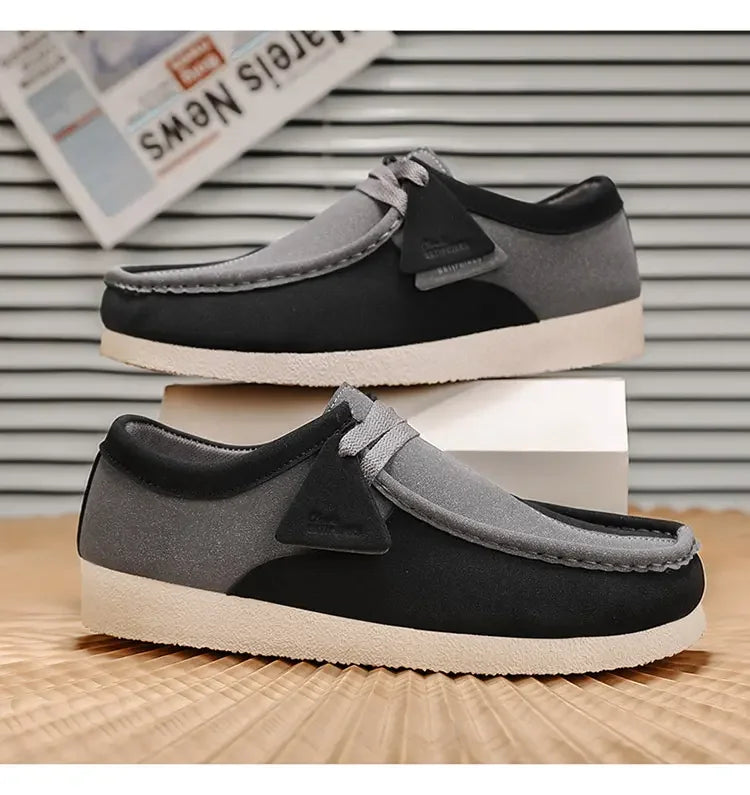 Spring New Retro Trendy One Step Fashion Men's Casual Shoes Outdoor Large Size Versatile Wear resistant Thick soled Men's Shoes