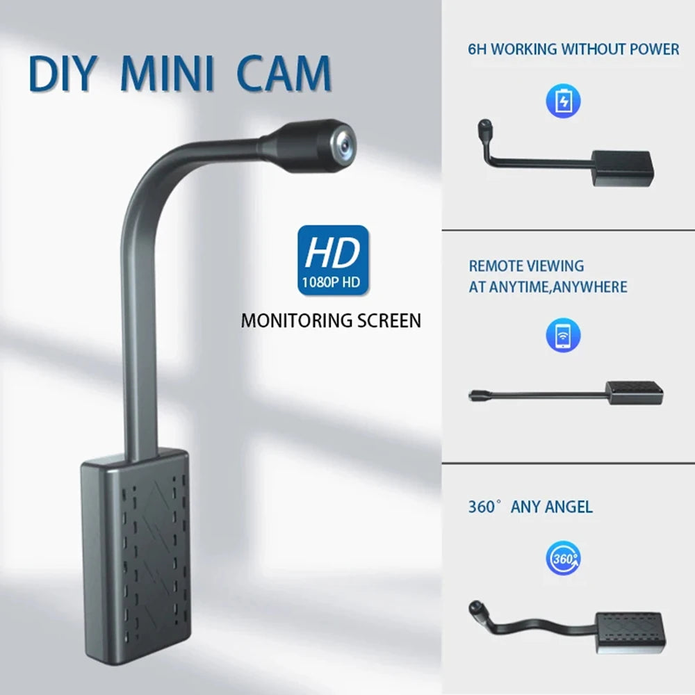 360 Degree Mini WIFI Wireless Camera HD 1080P APP Smart Internet IP Surveillance Camera Loop Recording Security Cam For Baby