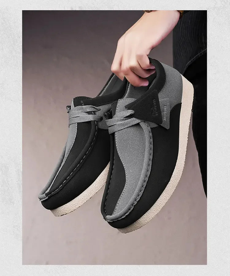 Spring New Retro Trendy One Step Fashion Men's Casual Shoes Outdoor Large Size Versatile Wear resistant Thick soled Men's Shoes