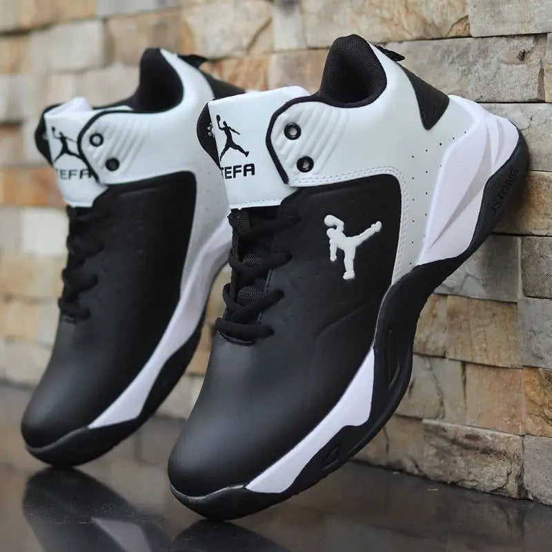 Brand New 2025 Professional Men's White Red Basketball Shoes Comfortable Casual Sneakers Anti-skid High-top Couple Women Basketball Boots