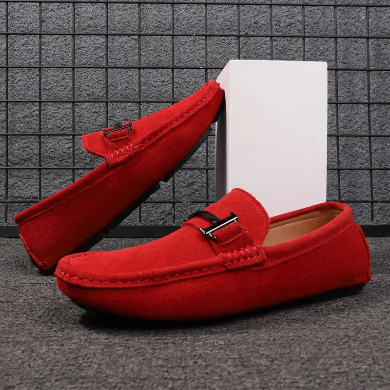 TINTINOS Fashion Genuine Leather Mens Women Luxury Designer Driving Loafers Moccasins Boats Classic for Men Peas Casual Shoes Footwear