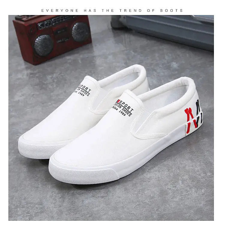 2025 New Canvas Shoes Men Summer Classic Loafers Men Casual Shoes Breathable Lazy Walking Flat Men Shoes Sneakers Plus Size 47