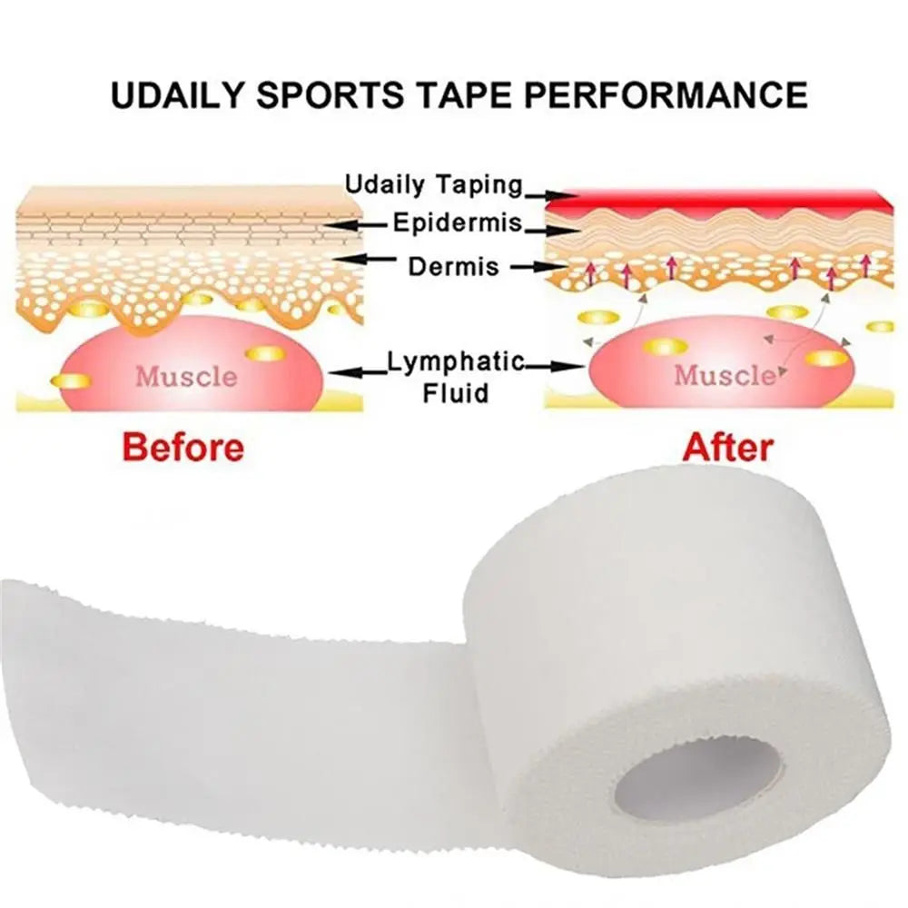 12.5/25/50mm Elastic Stretch Waterproof Self-Adhesive Cotton Gauze TapeElastic Bandage Medical Premium Tape Emergency Tool