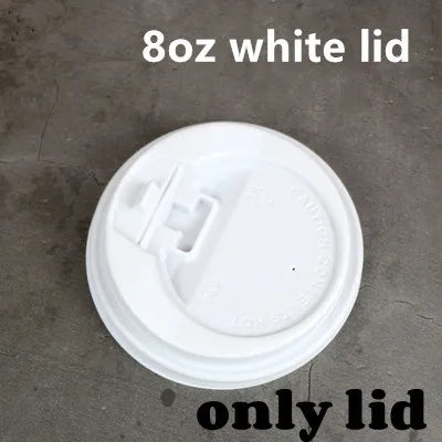 100pcs/pack 4/8/12oz Disposable Coffee Cup Kraft Paper Cup Double Layer Paper Cup Hot Drink Cup Accept customization
