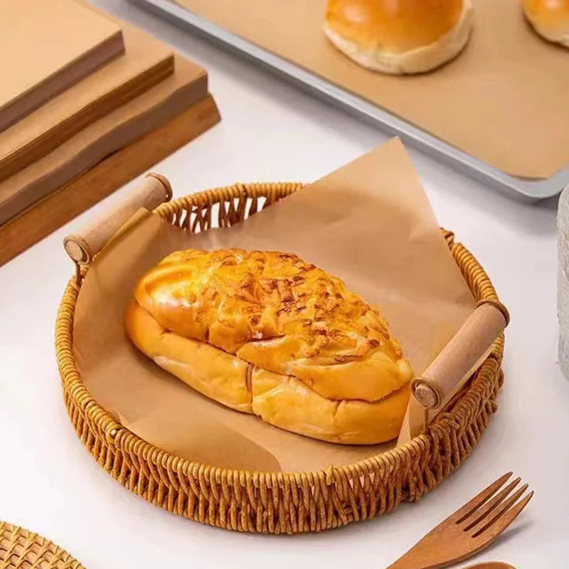 50/100/200PCS Baking Paper for Oven Air Fryer Baking Mat Non-stick Absorption Oil Paper Baking Grilling Cuttable Parchment Paper