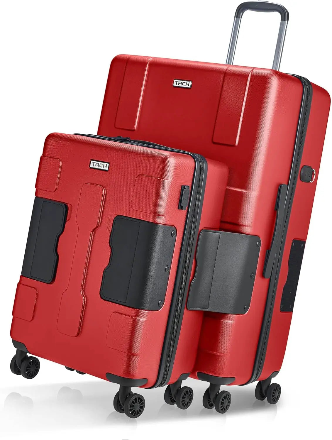2 Piece Luggage Set - 20 & 28 inch Luggage | Carry On & Large Checked Suitcases Patented Built-In Connect