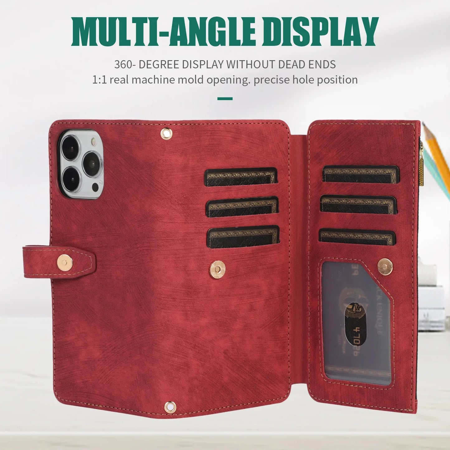 Crossbody Lanyard Card Slot Wallet Flip Case for iPhone 15 14 13 12 11 Pro Max Mini X XS 8 7 Plus SE 2020 2022 PU Leather Cover