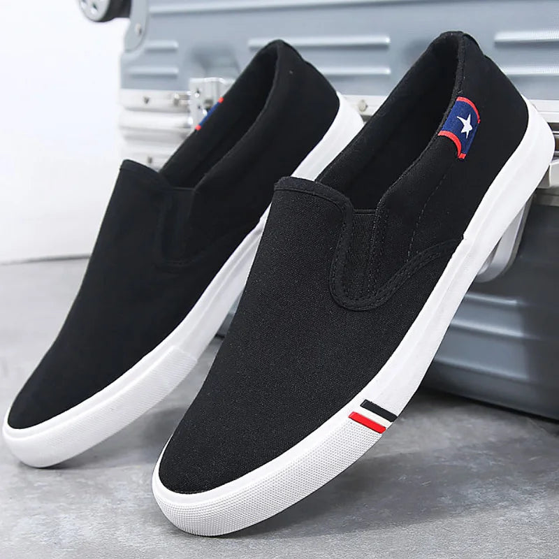 2025 New Canvas Shoes Men Summer Classic Loafers Men Casual Shoes Breathable Lazy Walking Flat Men Shoes Sneakers Plus Size 47