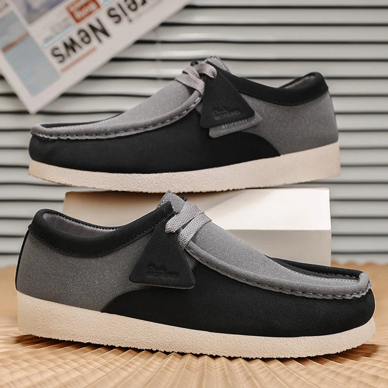 Spring New Retro Trendy One Step Fashion Men's Casual Shoes Outdoor Large Size Versatile Wear resistant Thick soled Men's Shoes