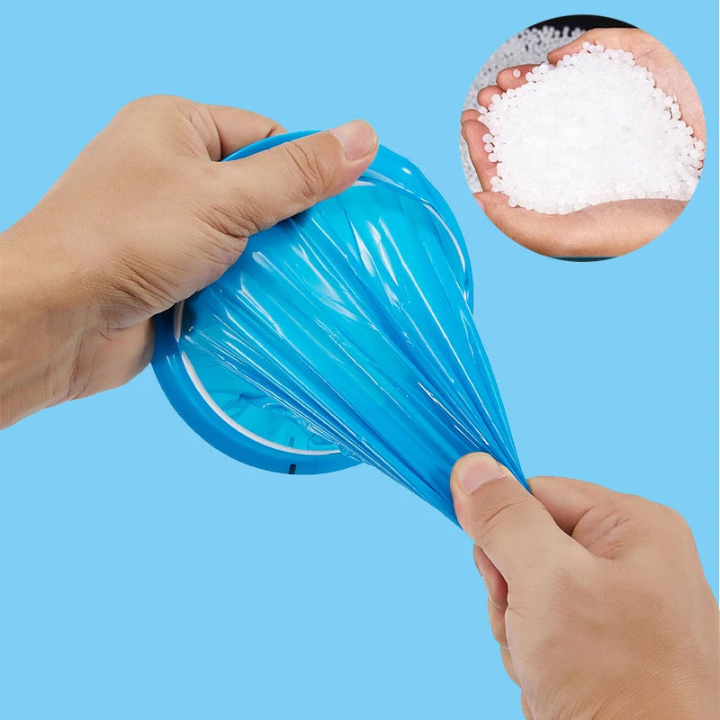 1/50pcs Disposable Sick Bags Travel Car Airplane Motion Sickness Nausea Vomit Cleaning Bag Blue Portable Sick Nets for Hospital
