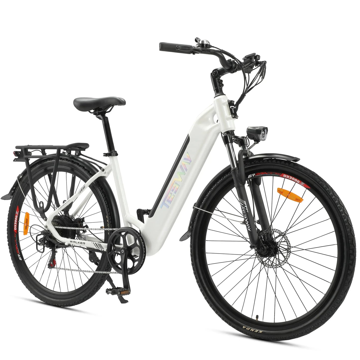 2025 NEW TESWAY Electric Bike 500W Motor 48V 12AH Battery 27.5*2.4-inch Tires 40km/h Max Speed 90km Range Mechanical Disc Brakes