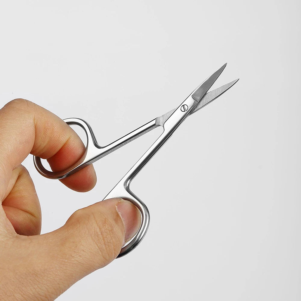 10cm-16cm All Stainless Steel Scissors, Curved Straight Pointed Round head, Home Safety Shaped Gauze Cutting and Thread Removal