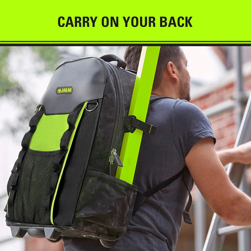 Tool Bag on Wheels Men's Trolley Tool Backpack Large Capacity Tool Bags For Electrician
