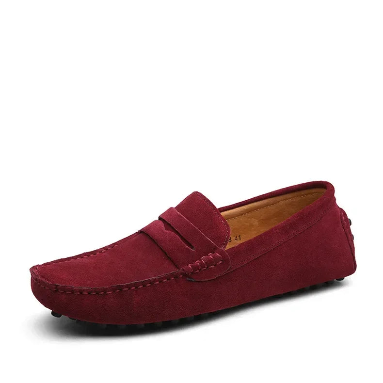 2025 New Fashion Men Casual Shoes Brand Leather Men Loafers Moccasins Slip on Men's Flats Male Driving Shoes Sneakers Sneaker