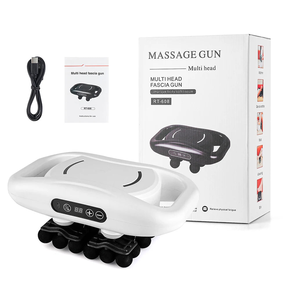 30-Head Fascia Gun High-Frequency Vibration Body Massage Gun Back and Waist Massager Neck Shoulder Massager Muscle masajeador