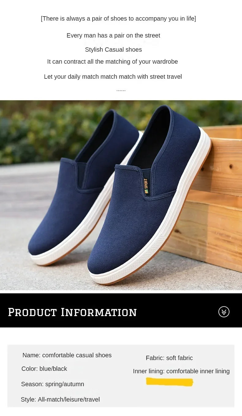 Zapatos Hombre men's canvas shoes, casual sports shoes, men's comfortable men's board shoes, new black sports shoes