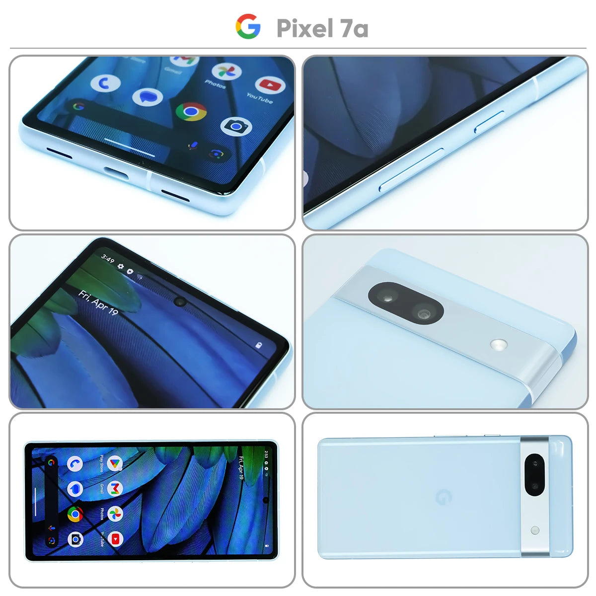 2024 New Google Pixel 7A Mobile Phone 8GB RAM 128GB ROM 6.1" NFC Octa Core Android 13 IP67 dust/water resistant Pixel 7a Phone