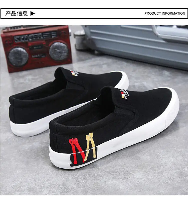 2025 New Canvas Shoes Men Summer Classic Loafers Men Casual Shoes Breathable Lazy Walking Flat Men Shoes Sneakers Plus Size 47