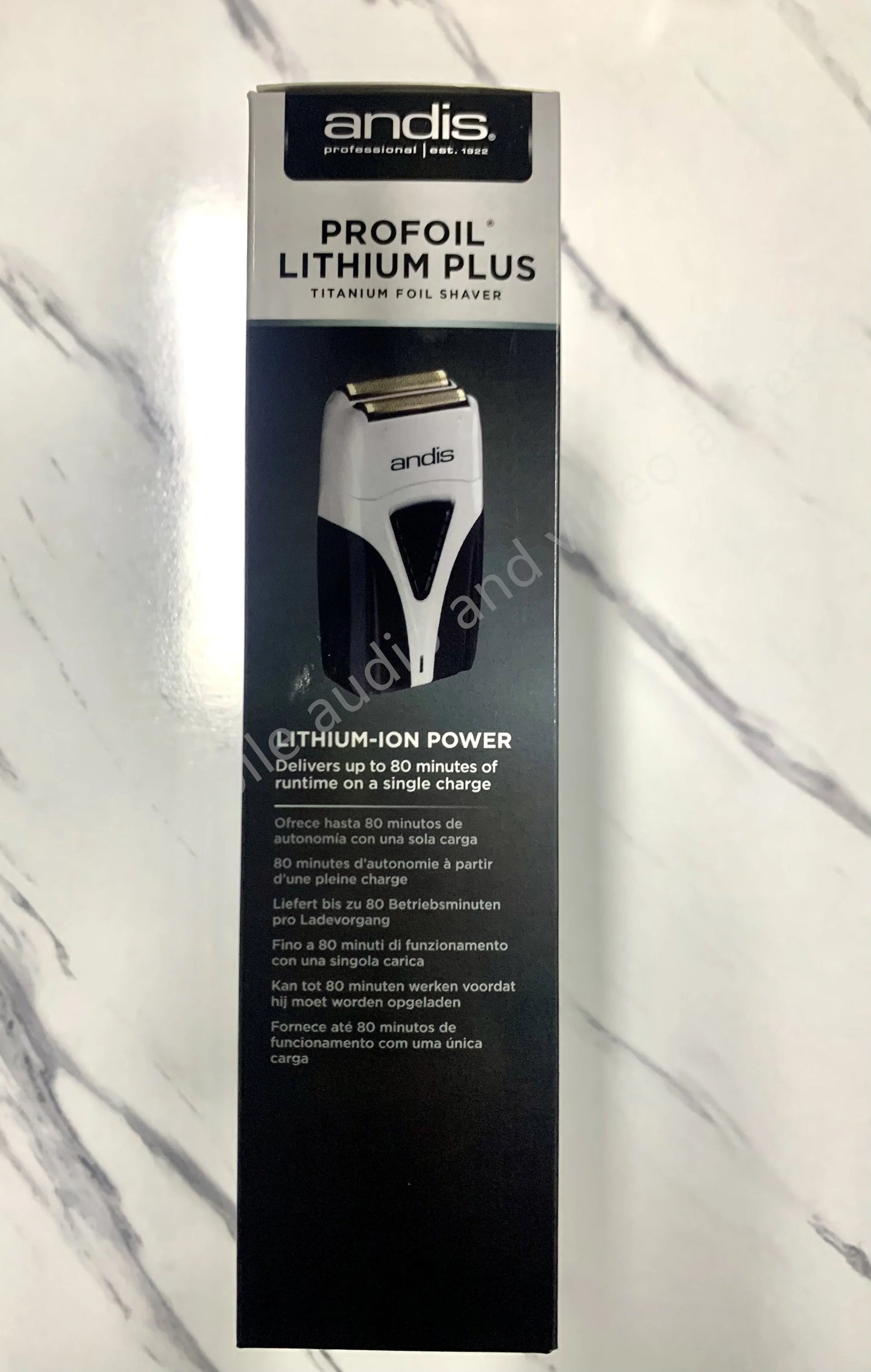 Original Andis Profoil Lithium Plus 17205 Barber Hair Cleaning Electric Shaver For Men Beard Stubble Razor Bald Shaving Machine