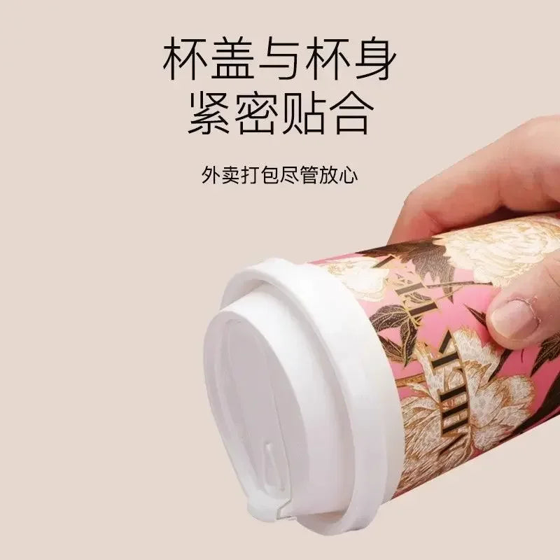 100pcs 90mm Caliber Cups Lid Milk Tea Coffee Cup Universal Leak Proof Cover Disposable Food Grade PP Injection Molded Cup Lids