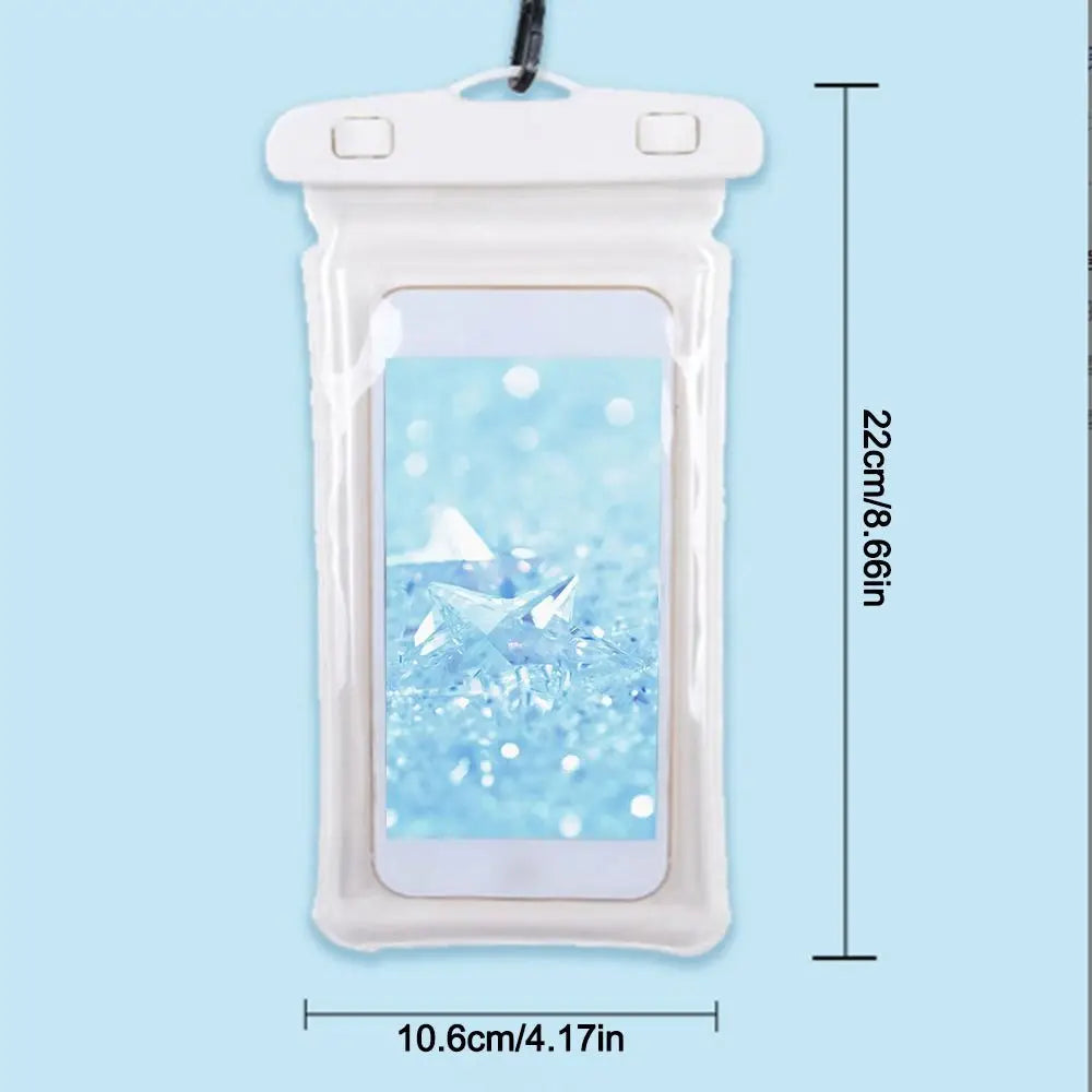 Transparent Waterproof Phone Case Touch Screen Under 7.0 inches Mobile Phone Cover with Lanyard Phone Pouch