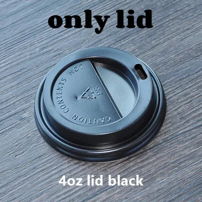 100pcs/pack 4/8/12oz Disposable Coffee Cup Kraft Paper Cup Double Layer Paper Cup Hot Drink Cup Accept customization